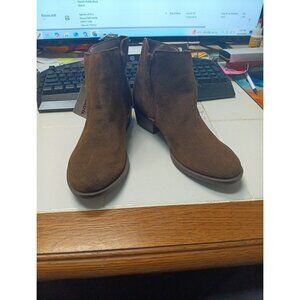 Kensie Women's Lyden Brown Suede Ankle Boot Size 8